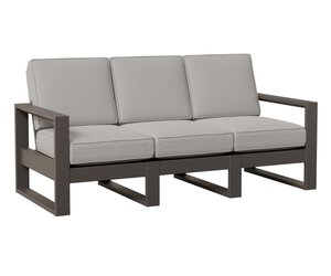 Berlin Gardens Marine Grade Poly Nordic High Back Modern Outdoor Sofa