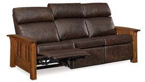 Trinity Mission Comfy Bustle Back Wall Hugger Reclining Sofa