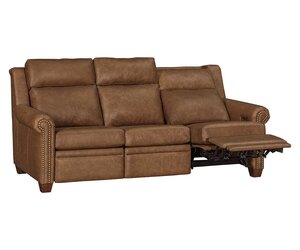 Urban Zero Wall Power Reclining Sofa with Tilt Headrest and Nail Trim