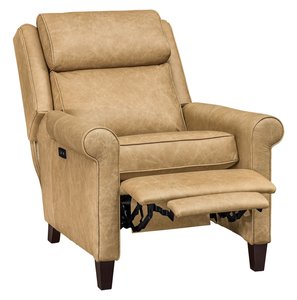 Handcrafted Bennett High Bustle Back Recliner Chair