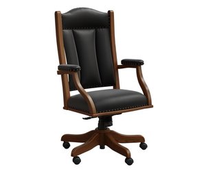 Upholstered Executive Swivel Office Chair - Quick Ship