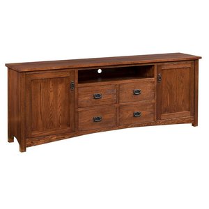 Solid Wood Miles Mission Media Console - Choose Size