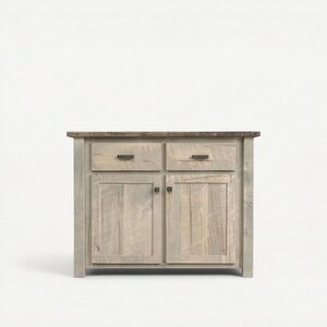 Rough-Cut Maple Wood Bar Island