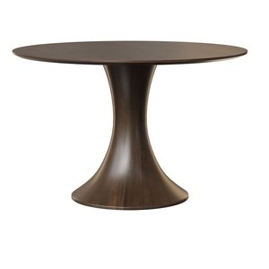 Modern Morriss Curved Single Pedestal Dining Table