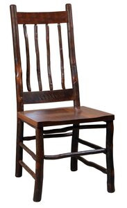 Handcrafted Thomas Rustic Maple and Hickory Twig Dining Chair