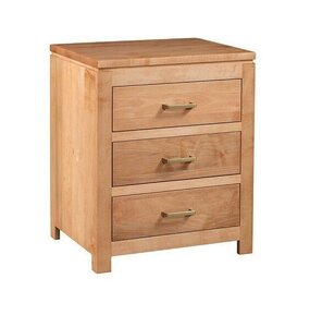 Amish Solid Wood Clarity Modern Nightstand