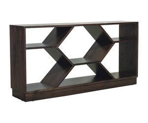 Rhea Modern Geometric Open Bookcase