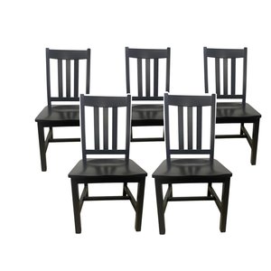Outlet: Tampa Mission Solid Wood Dining Chair In-Stock (Set of 5)