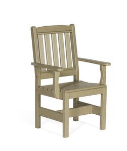 Leisure Lawns Patio Recycled Poly English Garden Dining Chair - Quick Ship
