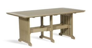 Leisure Lawns Poly Lumber 43" x 72" Rectangular Outdoor Dining Table - Quick Ship