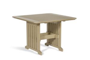 Leisure Lawns 43" Square Poly Patio Dining Table - Quick Ship
