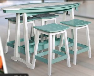 Leisure Lawns Poly Saddle Stool
