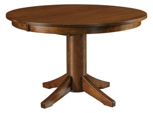 Handcrafted Solid Wood Alice Contemporary Single Pedestal Dining Table