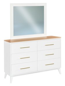 Sofi 6-Drawer Dresser with Optional Mirror