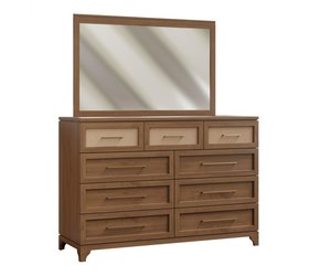 Ari Boho 9-Drawer Double Mule Dresser with Optional Mirror
