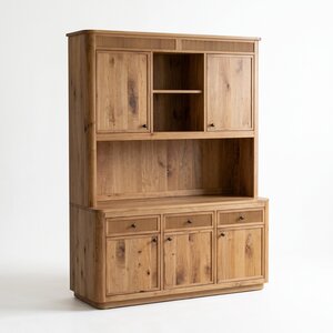 Harlow Modern 3-Door Hutch Cabinet