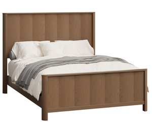 Harlow Modern Bed with Vertical Panels