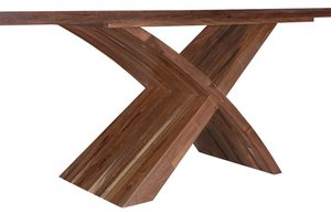 Excelsior Modern Live Edge Pedestal Dining Table