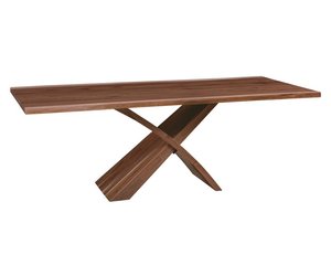 Excelsior Modern Live Edge Pedestal Dining Table