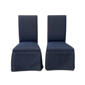 Outlet Farmhouse Parsons Chair with Skirt In-Stock (Set of 2)