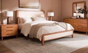 Aria Modern Upholstered Bed - Bedroom Furniture 3-Piece Set