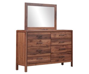 Handcrafted Solid Wood Custom Flynn Dresser with Optional Mirror