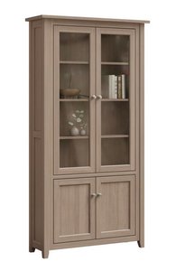 Parklane Bookcase with Top and Bottom Doors