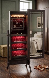 Handcrafted Mission Jewelry Storage Mirror
