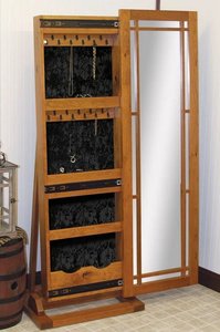Mission Full Length Mirror with Jewelry Storage