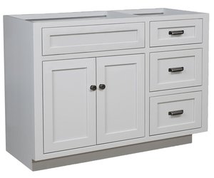 White Plains Bathroom Vanity with Multiple Width Options (Base Only)