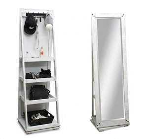 Rotating Storage Floor Mirror