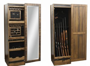 Amish Shaker Jewelry & Rifle Cabinet