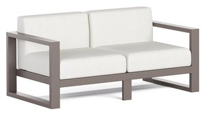 Modern Deep Seat Poly Love Seat