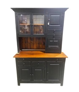 Outlet: Honey Brook Large Hoosier Buffet with Hutch Top In-Stock