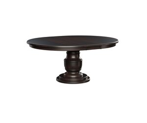 Ebony Round Single Pedestal Table - Buy As Pictured
