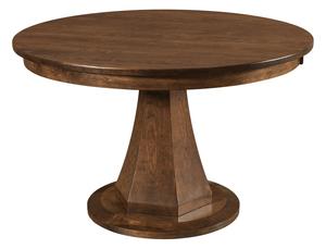 Modern Single-Pedestal Round Dining Table - Buy As Pictured
