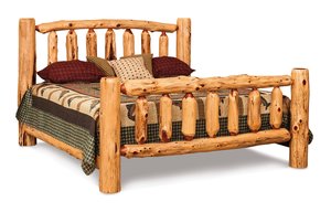 Rustic Log King Bed - Buy As Pictured