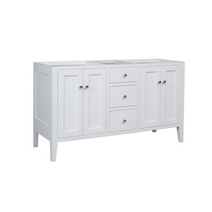 72" White Painted Bathroom Vanity - Buy As Pictured