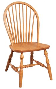 Oak 9-Spindle Windsor Dining Chair - Buy As Pictured