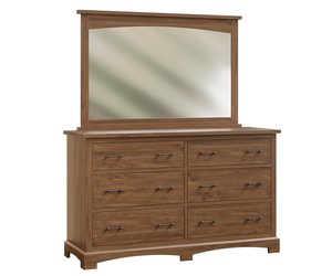 Crestview 6-Drawer Dresser with Optional Mirror