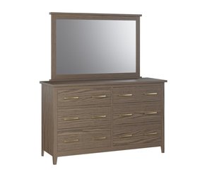 Lakeside 6-Drawer Dresser with Optional Mirror