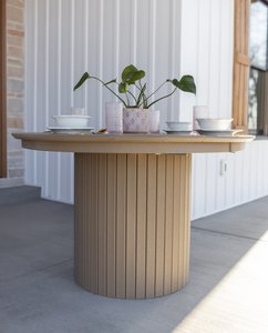 Mid-Century Round Poly Table