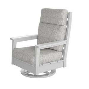Coastal Highback Poly Swivel Rocker