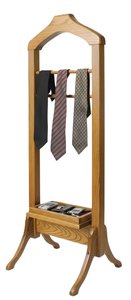 Handcrafted Solid Wood Valet Stand