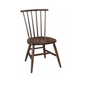 Sha Red Oak Wood Modern Farmhouse Windsor Dining Chair - Quick Ship
