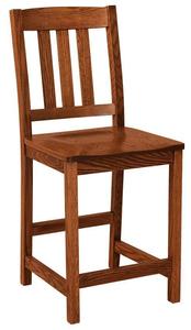 Brown Maple Wood Tampa Mission Counter and Bar Stool - Quick Ship