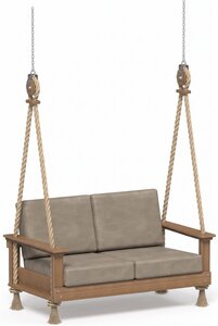 LuxCraft Poly Lanai Deep Seating Loveseat Swing