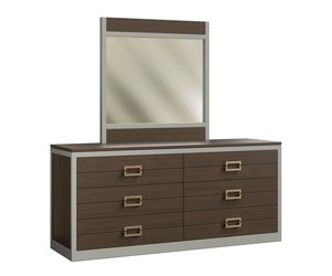Sarah 6-Drawer Dresser with Optional Mirror