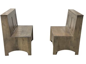 Outlet: Poteau Breakfast Nook Dining Bench (Set of 2)