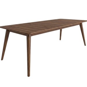 Soren Mid-Century Modern Rectangular Leg Dining Table